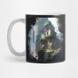 Ancient City Lost on Mountains Mug